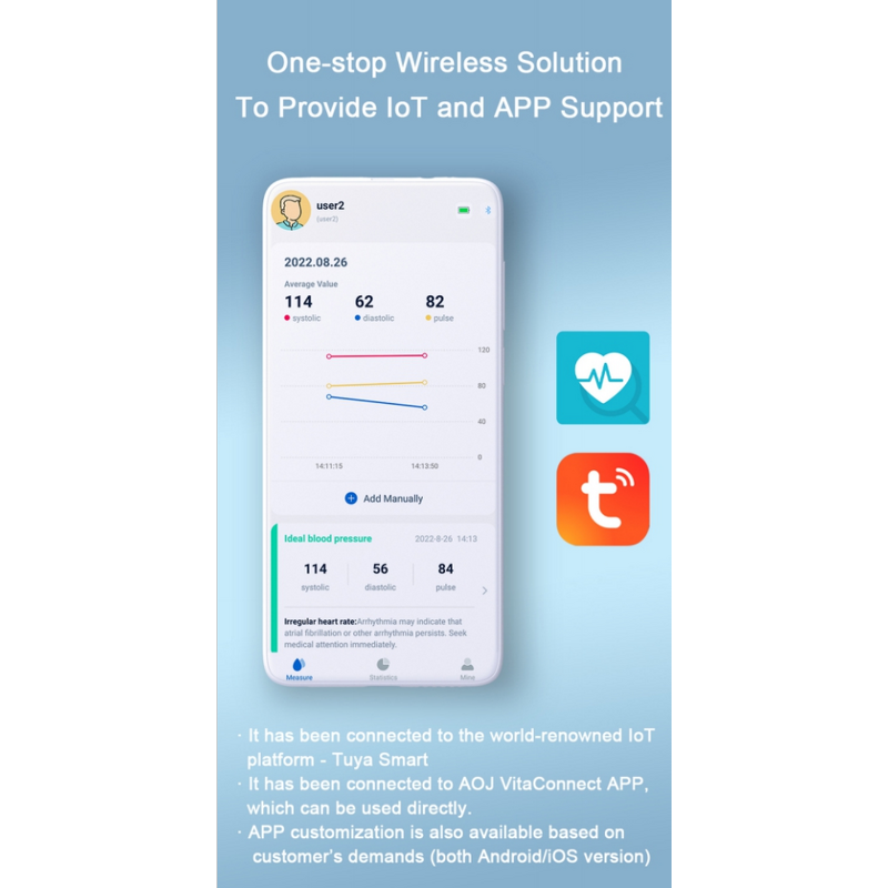 Blood Pressure Monitor Manufacturer - Electric Digital Home Use Automatic Health Monitoring LCD