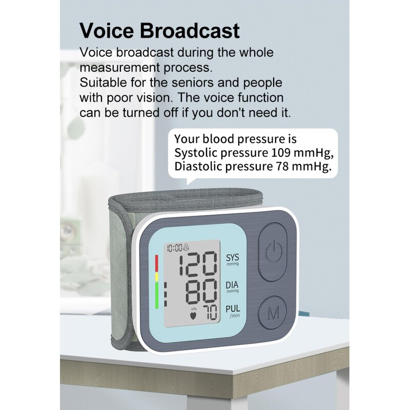 Blood Pressure Monitor Manufacturer - Portable Wrist Digital Sphygmomanometer Automatic with Irregular Heartbeat