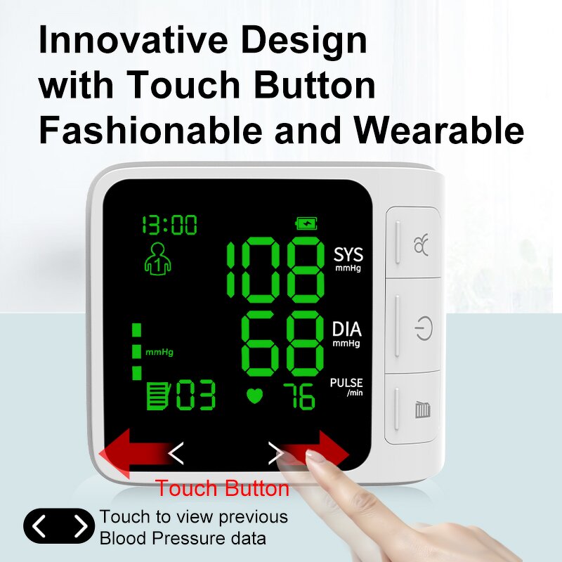 Blood Pressure Monitor Manufacturer - Portable BP Monitor Wrist Sphygmomanometer Automatic Wrist Machine