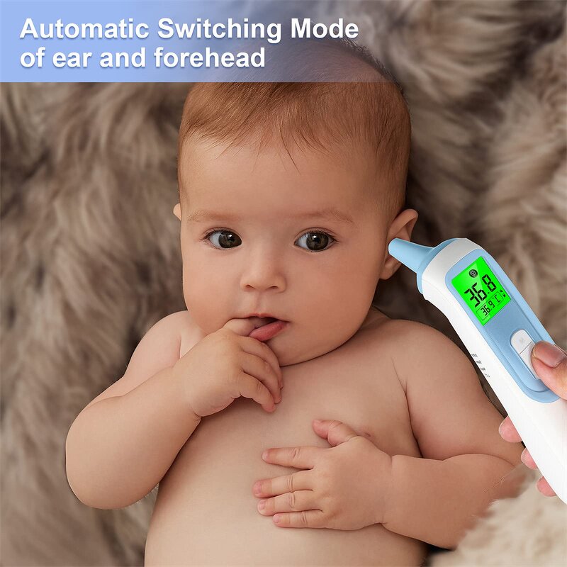 Thermometer Manufacturer - Hot Selling Digital Non-Contact Infrared Forehead Ear Household Baby