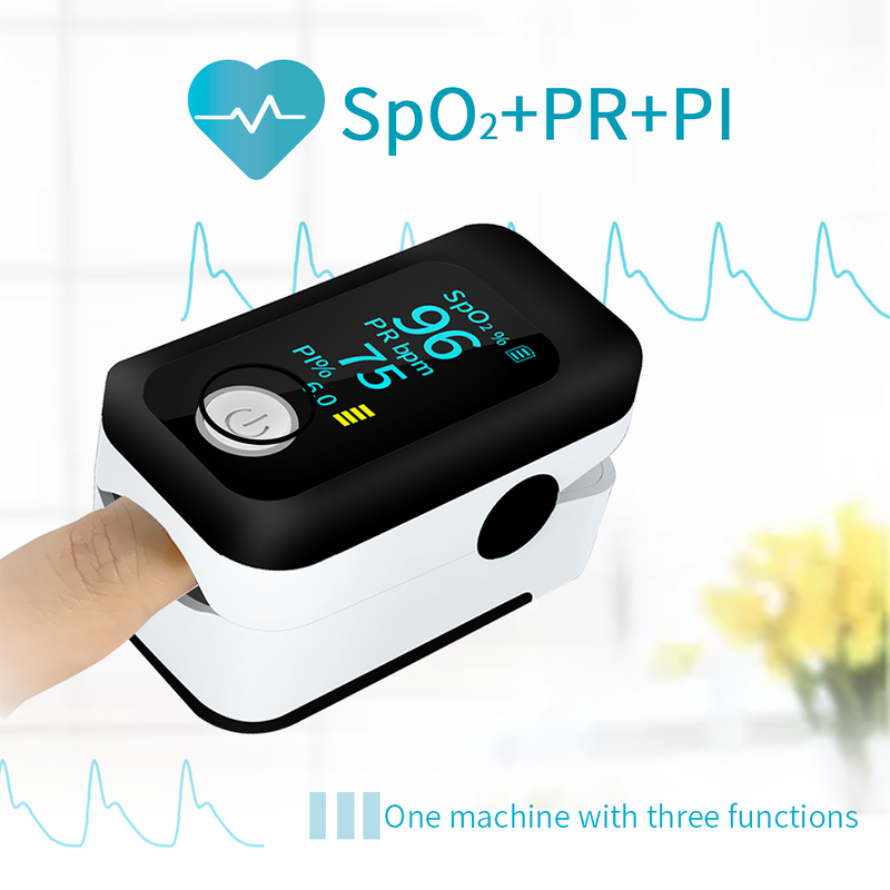 Pulse Oximeter Manufacturer - Fingertip Blood Oxygen with Alarm Plethysmograph and Perfusion Index