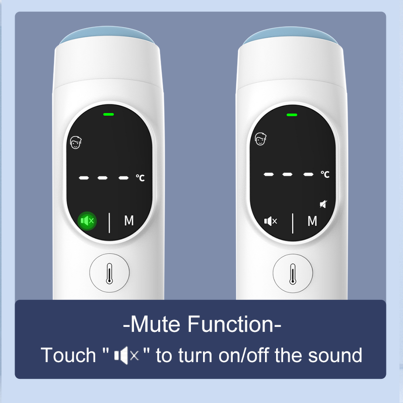 Thermometer Manufacturer - AOJMEDICAL Factory Medical LED Display Forehead 2x40 Memory Fever Alarm