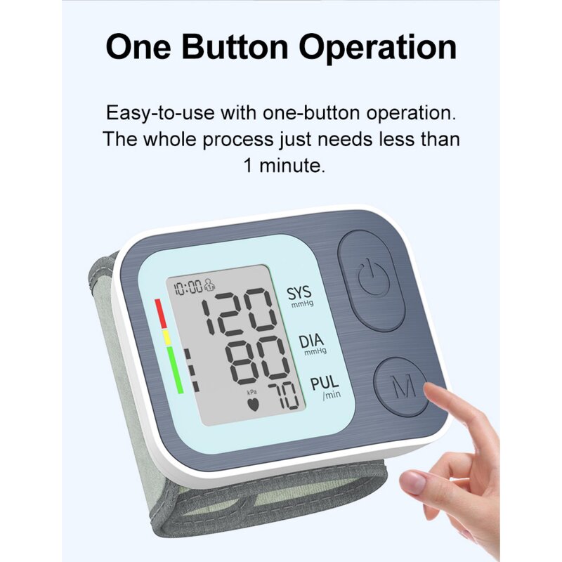 Blood Pressure Monitor Manufacturer - Portable Wrist Digital Sphygmomanometer Automatic with Irregular Heartbeat