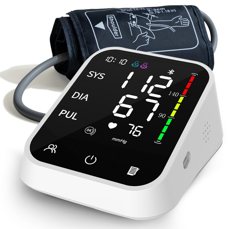 Blood Pressure Monitor Manufacturer - Portable Medical Electronic Automatic LCD Display Bluetooth