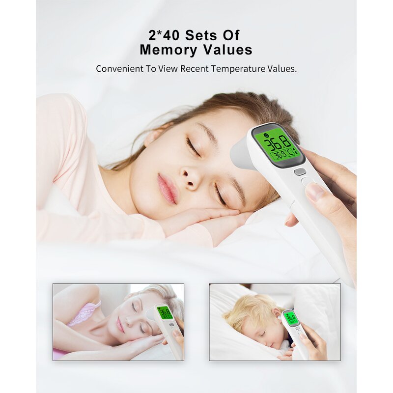 Thermometer Manufacturer - AOJ Medical Digital Infrared for Baby Forehead and Ear with Fever Alarm