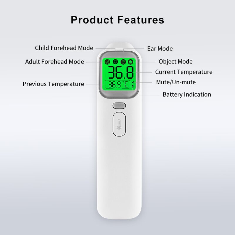 Thermometer Manufacturer - Smart Digital LCD Infrared for Baby's Ear Quality ROHS Plastic