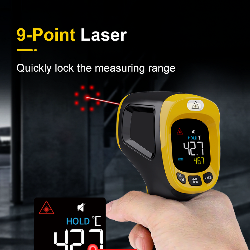 Thermometer Manufacturer - Industrial 9158F Digital Laser IR Infrared Temperature Gun for Industry