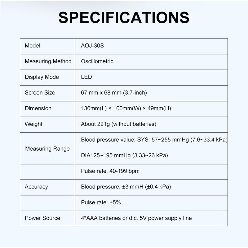 Blood Pressure Monitor Manufacturer - Accurate Digital Backlit LED Heart Rate 2x199 Memory Electric Arm