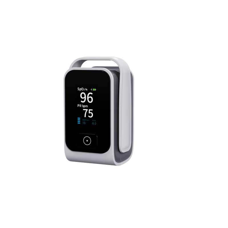 Pulse Oximeter Manufacturer - Smart with OLED Display Real-Time SpO2 Bluetooth 2xAAA for Athletes