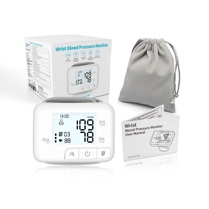 Blood Pressure Monitor Manufacturer - Portable Electric Automatic LCD Display Wrist Digital Class II