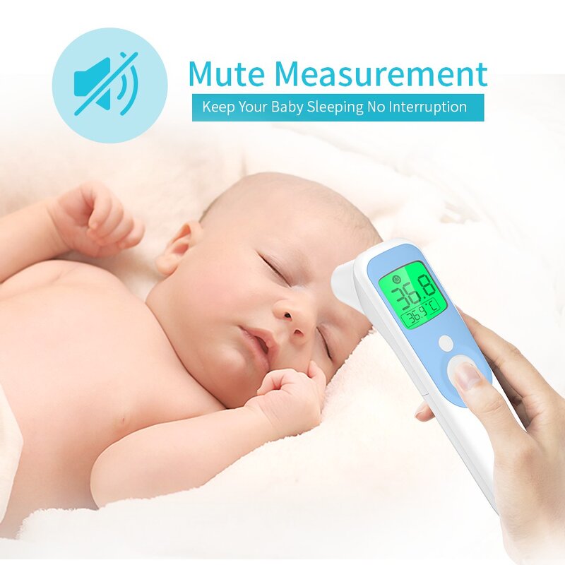 Thermometer Manufacturer - AOJ Child Baby Digital Infrared Non-Contact Forehead Ear Laser Plastic