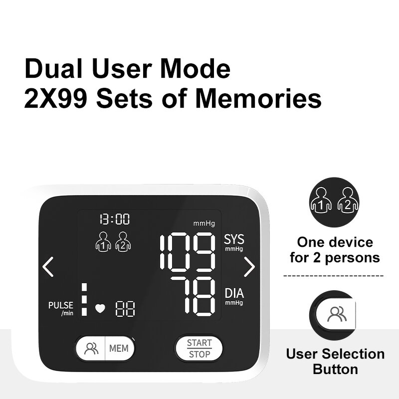 Blood Pressure Monitor Manufacturer - Electronic Automatic Digital Tensiometer Sphygmomanometer Wrist BP Monitor