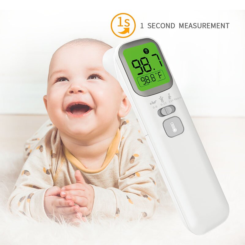 Thermometer Manufacturer - AOJ Large Display Digital Quick Body and Ear Non-Touch Infrared Forehead Baby