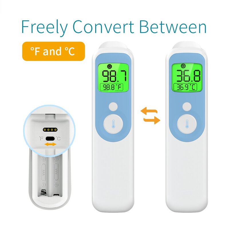 Thermometer Manufacturer - AOJ Child Baby Digital Infrared Non-Contact Forehead Ear Laser Plastic