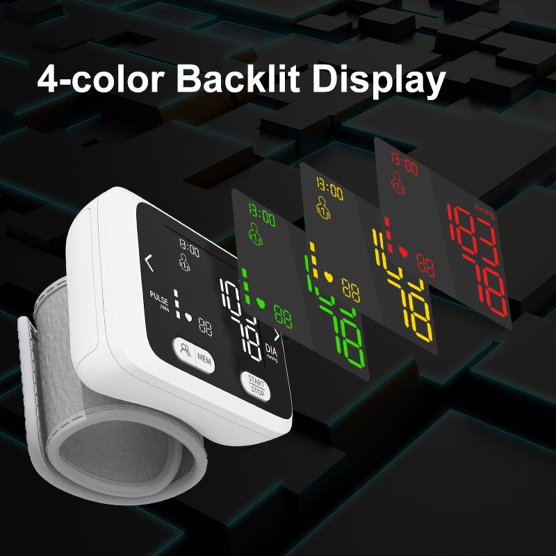 Blood Pressure Monitor Manufacturer - Electronic Automatic Digital Tensiometer Sphygmomanometer Wrist BP Monitor