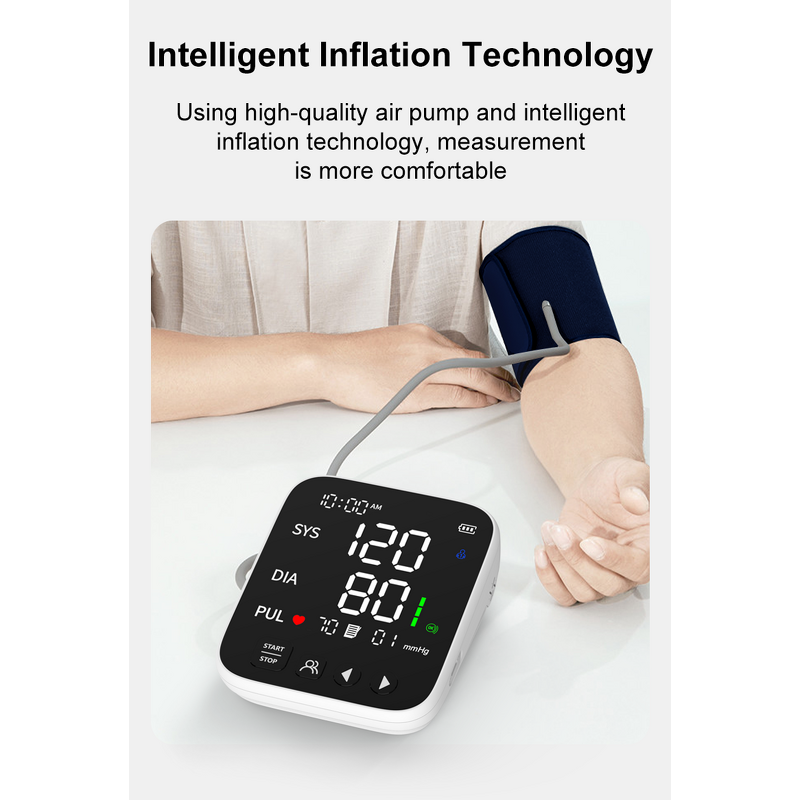 Blood Pressure Monitor Manufacturer - 4.7 Inch Large LED Screen Extra Large Cuff Electric Upper Arm