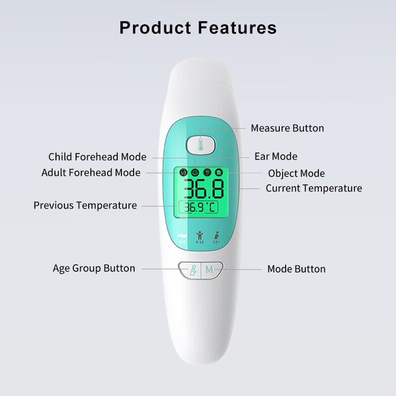 Thermometer Manufacturer - Clinical Body Bluetooth Digital Infrared Forehead Ear Laser