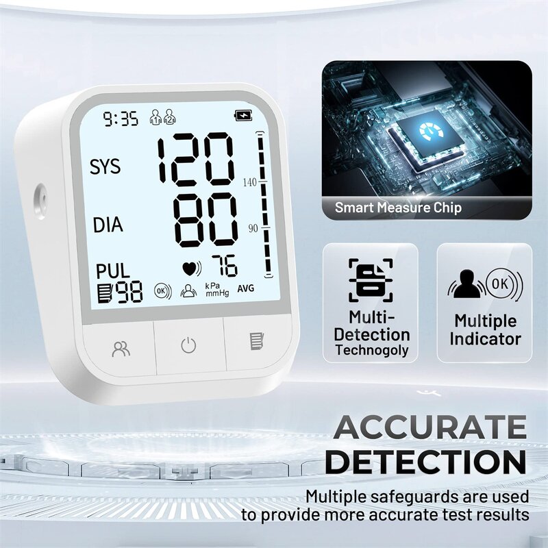 Blood Pressure Monitor Manufacturer - ROHS Certified Digital Upper Arm Automatic 2x99 Memories
