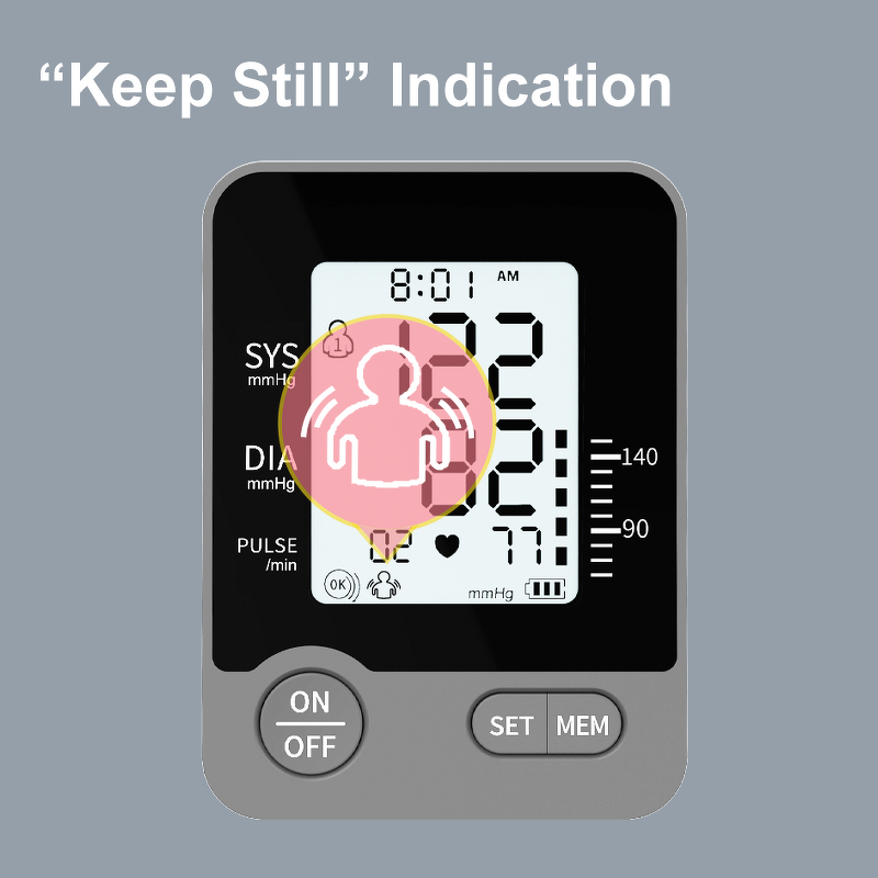 Blood Pressure Monitor Manufacturer - Large LCD Arm with Irregular Heartbeat Detection 120 Memory