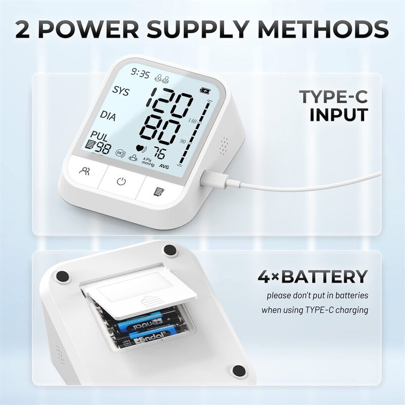 Blood Pressure Monitor Manufacturer - ROHS Certified Digital Upper Arm Automatic 2x99 Memories