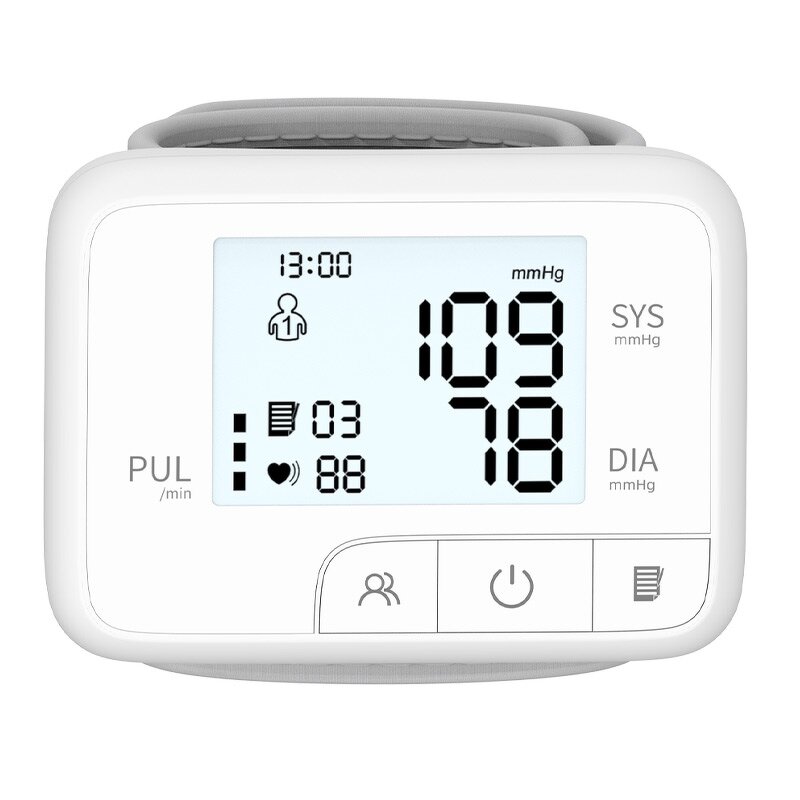 Blood Pressure Monitor Manufacturer - Portable Electric Automatic LCD Display Wrist Digital Class II