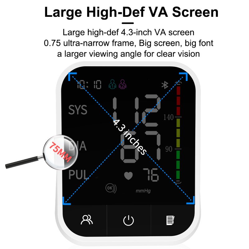 Blood Pressure Monitor Manufacturer - CE ISO Approved Medical Electronic Smart BP Digital Arm