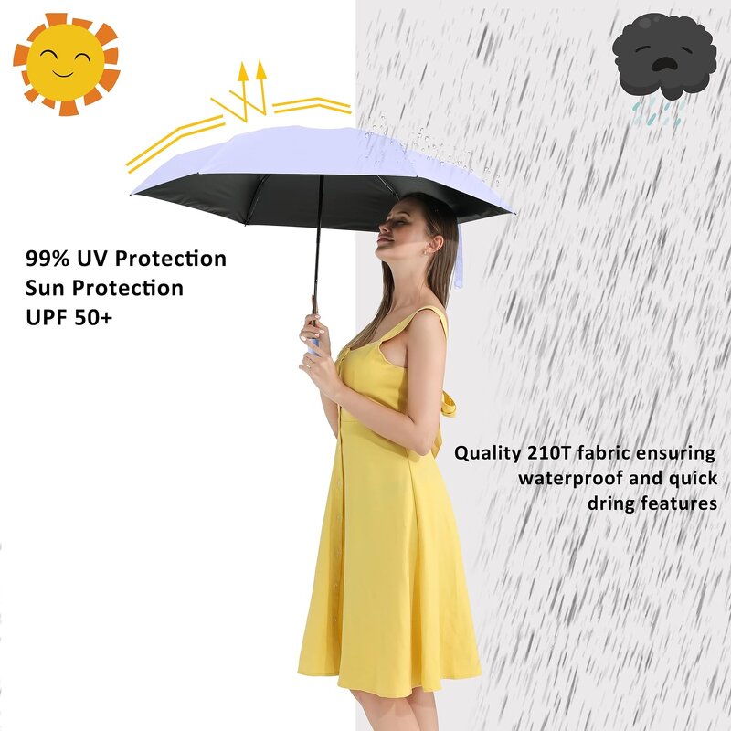 Folding Umbrella Manufacturer - Wholesale 21 Inch Promotional Custom Logo Print 3 Folding Light Weight