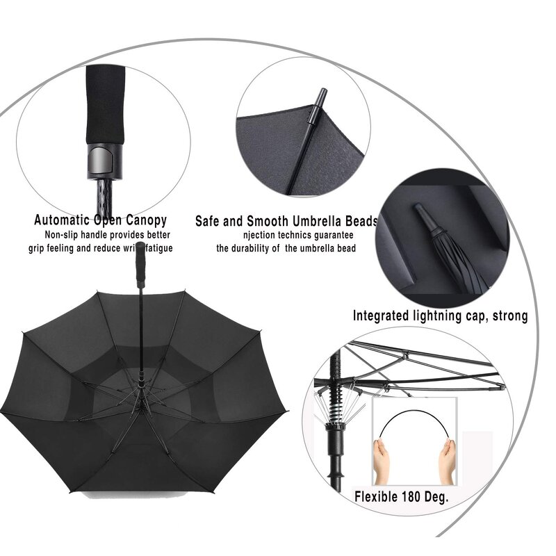Golf Umbrella Manufacturer - Wholesale 30 Inch Large Windproof Luxury Promotional Branded Custom