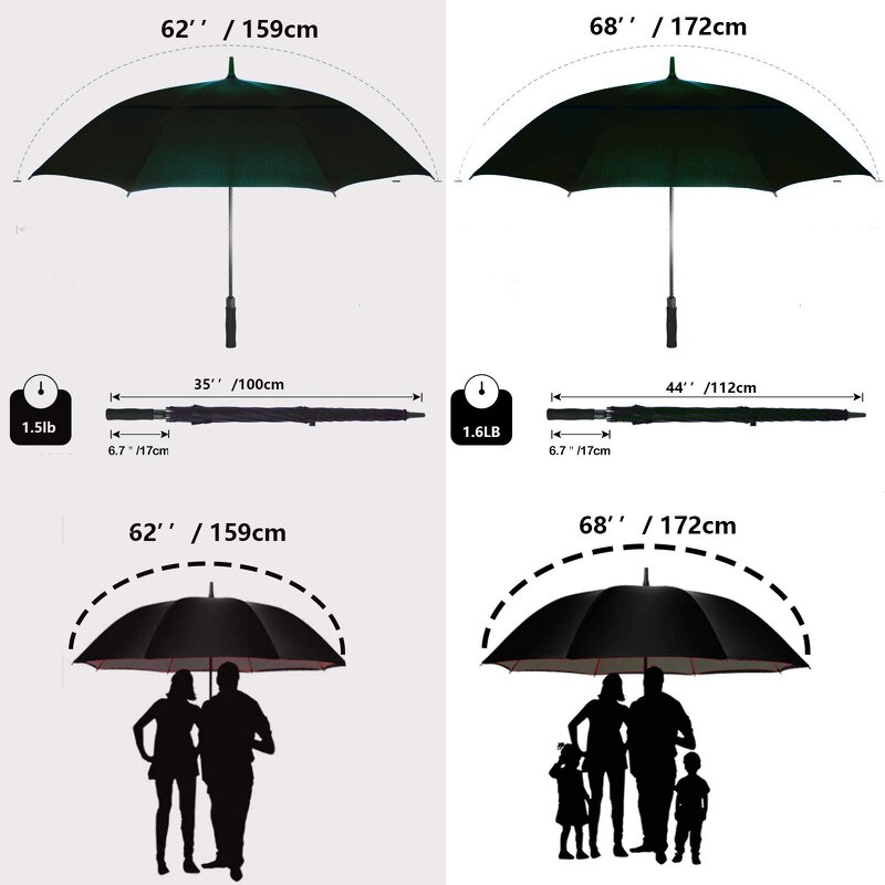 Golf Umbrella Manufacturer - Wholesale 30 Inch Large Windproof Luxury Promotional Branded Custom