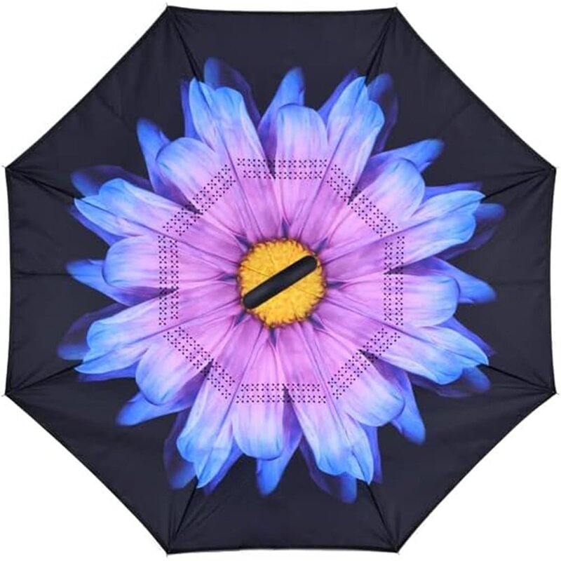 Stick Umbrella Manufacturer - Uv with J Hook Handle 50in Wind Proof Travel Size Compact