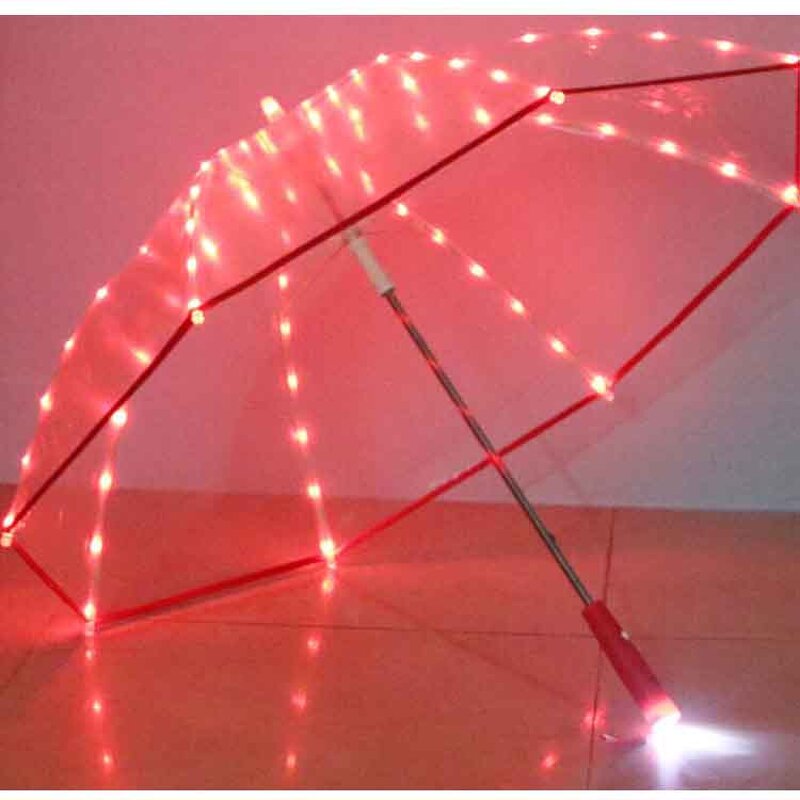 LED Umbrella Manufacturer - with LED Light 23" 8K POE Transparent Dance with Light