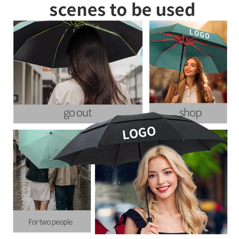 Folding Umbrella Manufacturer - 21 Inch Customised 2 Fold Extra Large Shelf Folding 24 Inch