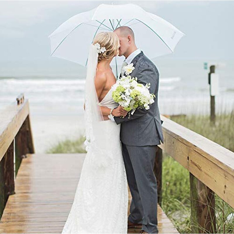 Golf Umbrella Manufacturer - Extra Large Luxury Promotional PVC Stick Branded Clear Transparent POE Automatic Customizable