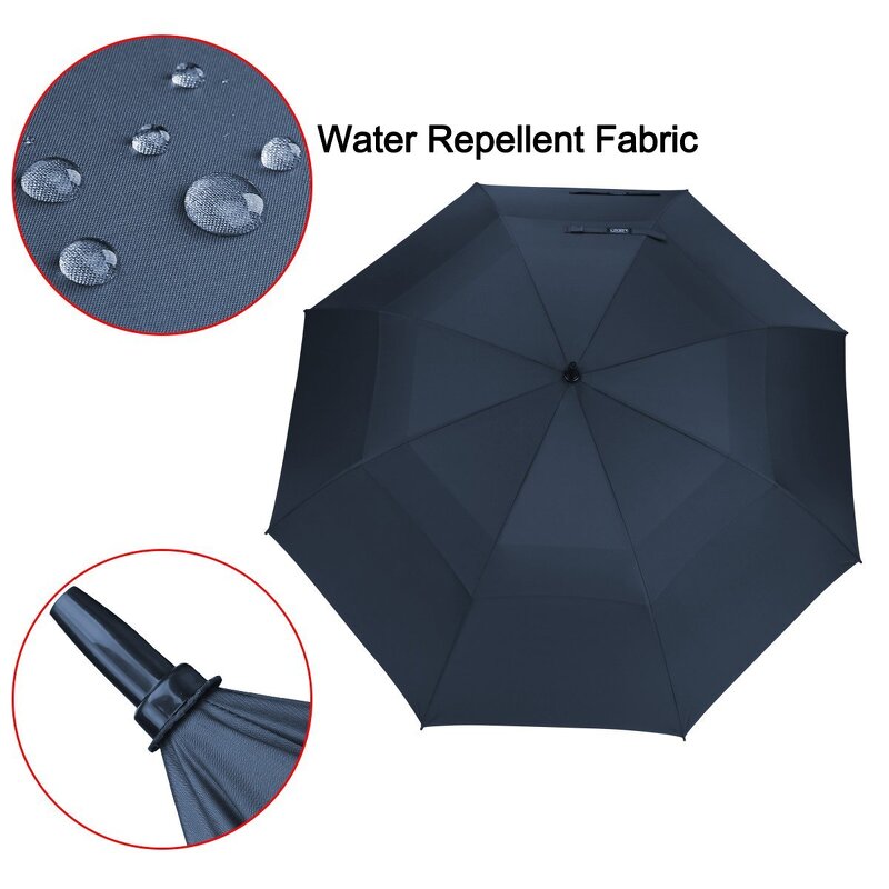 Golf Umbrella Manufacturer - 2025 30-Inch Waterproof with Double Canopy for Golf Enthusiasts