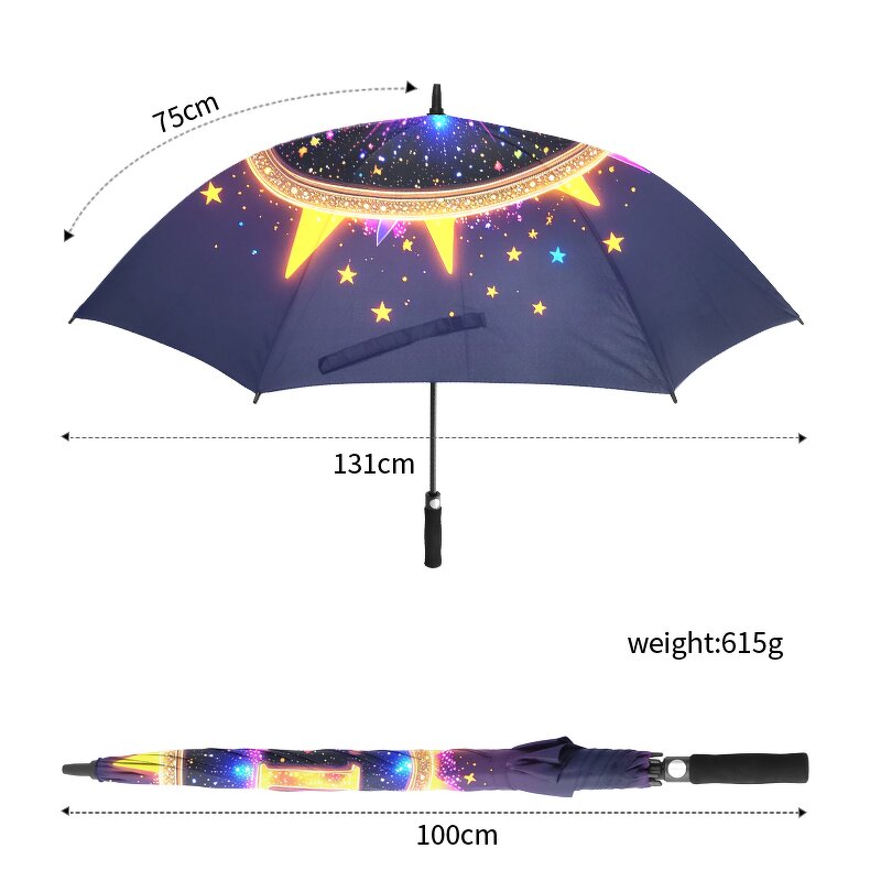 Golf Umbrella Manufacturer - Custom Full Image Digital Print with Custom Logo Printing