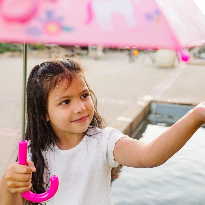 Children's Umbrella Manufacturer - Cartoon Long Handled Student Automatic Straight Pole Lightweight Cute