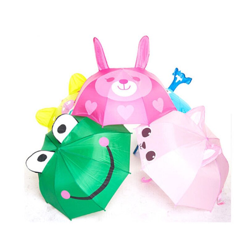 Kids Umbrella Manufacturer - 2025 Cute Cartoon Creative 3d Model Ear Sunny and Rainy Travel for Children Outdoor