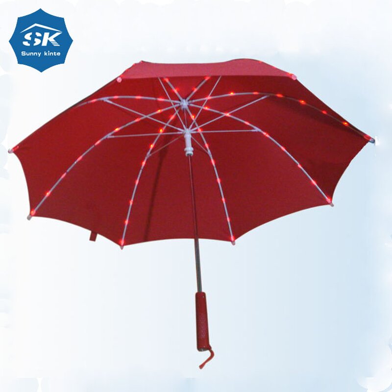 Straight Umbrella Manufacturer - Wholesale Promotional Outdoor Pattern Plastic with Back Light