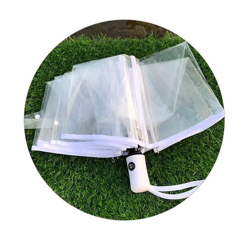 Clear Umbrella Manufacturer - Wholesale High Transparency Automatic Open Close 3 Folding for Promotion