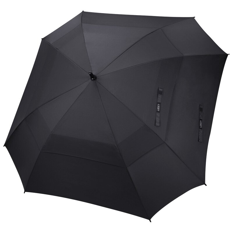 Golf Umbrella Manufacturer - Extra Large 62/68 Inch Vented Square Windproof Auto Open Double Canopy