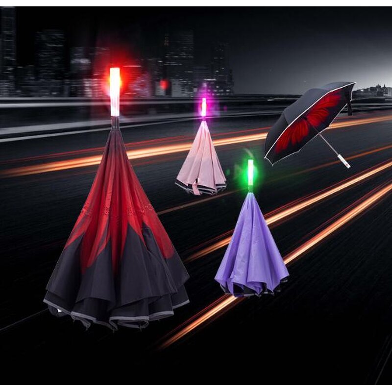 Reverse Umbrella Manufacturer - Manual 23" Custom with a Picture Beautiful for Women with a Light