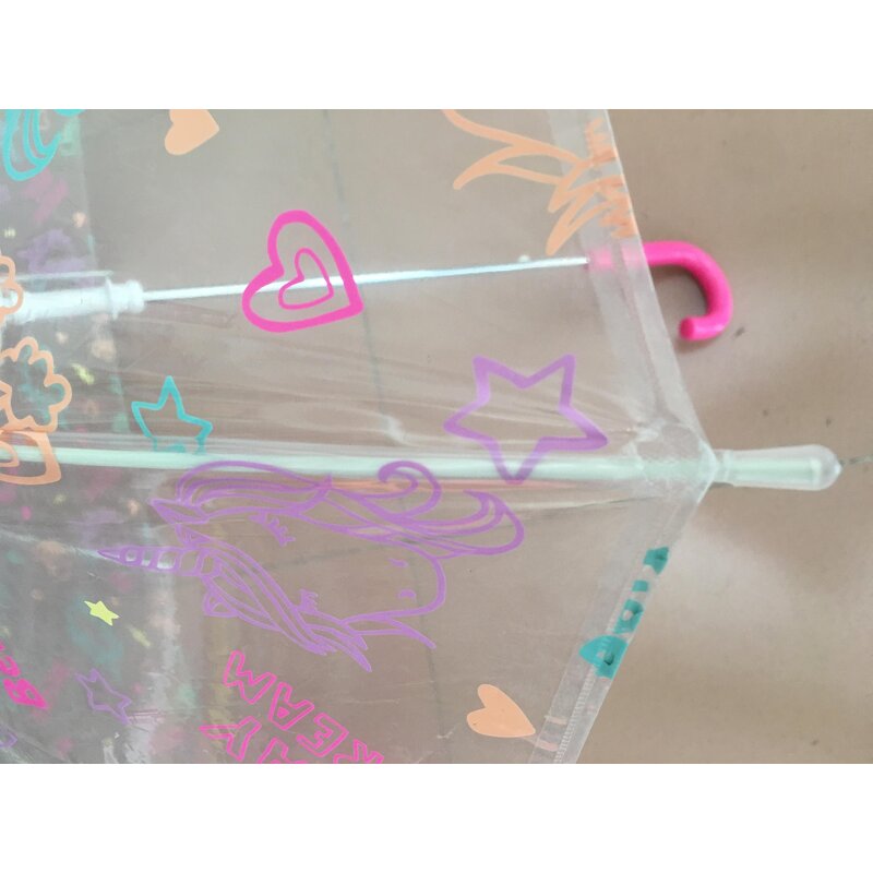 Kids Umbrella Manufacturer - Mini Portable for Little Child Transparent with a Whistle Children Frocks