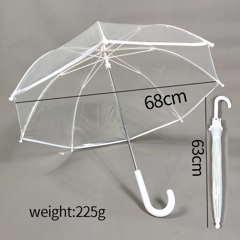 Transparent Umbrella Manufacturer - Promotion Custom Multi Color Custom Logo PVC POE Clear Cheap Price Automatic Straight