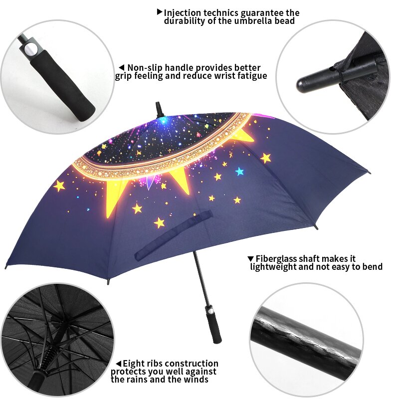 Golf Umbrella Manufacturer - Custom Full Image Digital Print with Custom Logo Printing