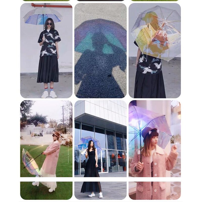 Golf Umbrella Manufacturer - Extra Large Luxury Promotional PVC Stick Branded Clear Transparent POE Automatic Customizable