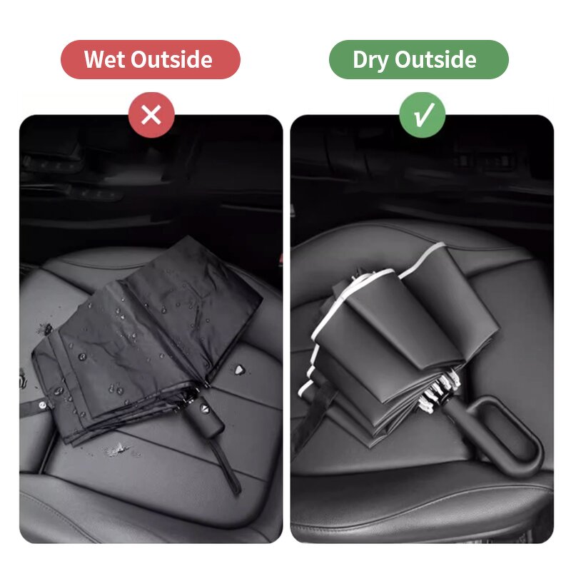 Folding Umbrella Manufacturer - Sturdy Windproof Reverse Travel Portable Compact with Reflective Strip