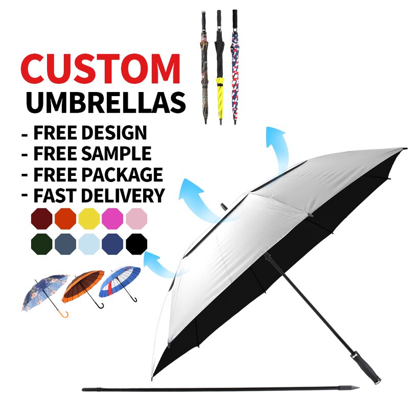 Golf Umbrella Manufacturer - Wholesale 30 Inch Large Windproof Luxury Promotional Branded Custom
