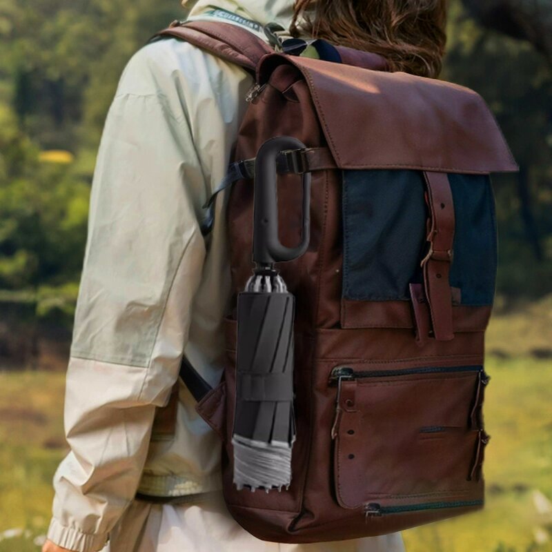 Travel Umbrella Manufacturer - Custom Compact with Novelty Carabiner Handle Portable for Men Women