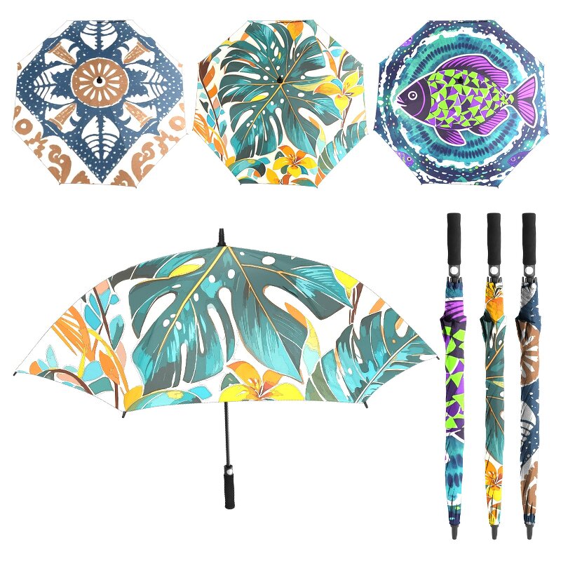 Golf Umbrella Manufacturer - Hot Selling Hawaiian for Golf Customized Outdoor Sun Windproof