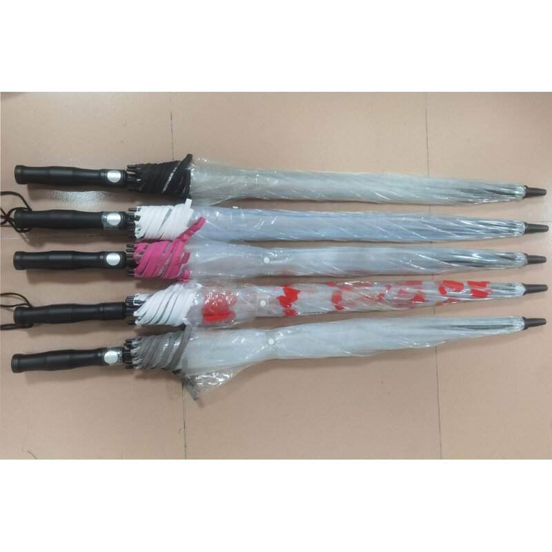 Golf Umbrella Manufacturer - Extra Large Luxury Promotional PVC Stick Branded Clear Transparent POE Automatic Customizable